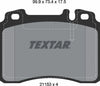 Textar Brake Pads Full Set Of 4 Front 2115307 thumbnail