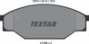 Textar Brake Pads Full Set Of 4 Front 2115801 thumbnail