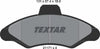Textar Brake Pads Full Set Of 4 Front 2117105 thumbnail