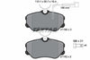 Textar Brake Pads Full Set Of 4 Front With Brake Caliper Screws 2118503 thumbnail