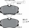 Textar Brake Pads Full Set Of 4 Front With Brake Caliper Screws 2118503 thumbnail
