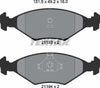 Textar Brake Pads Full Set Of 4 Front 2119301 thumbnail