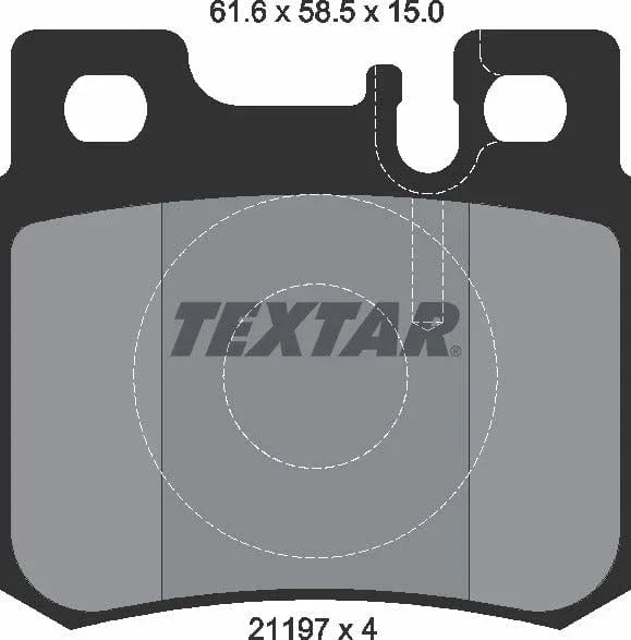 Textar Brake Pads Set Brake Pads Full Set Of 4 Rear 2119701 - image 5
