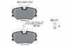 Textar Brake Pads Full Set Of 4 Front With Brake Caliper Screws 2120909 thumbnail