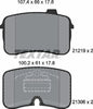 Textar Brake Pads Full Set Of 4 Front 2121901 thumbnail