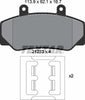 Textar Brake Pads Full Set Of 4 Front With Accessories 2123302 thumbnail