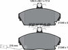 Textar Brake Pads Full Set Of 4 Front 2124501 thumbnail
