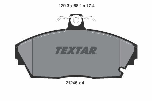 Textar Brake Pads Full Set Of 4 Front 2124502 - image 4