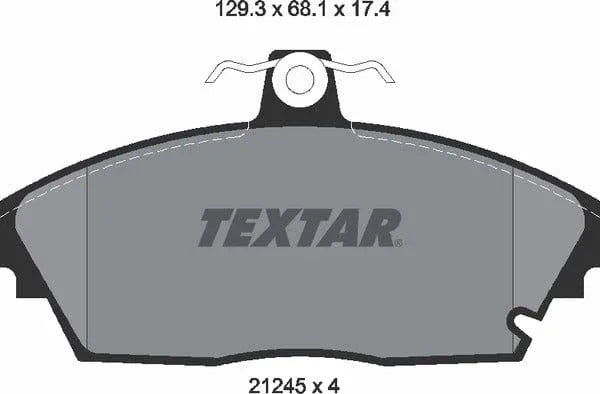 Textar Brake Pads Full Set Of 4 Front 2124502 - image 5