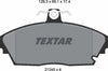 Textar Brake Pads Full Set Of 4 Front 2124502 thumbnail