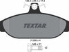 Textar Brake Pads Full Set Of 4 Front With Brake Caliper Screws 2126601 thumbnail