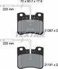Textar Brake Pads Full Set Of 4 Front 2126702 thumbnail