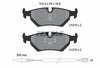 Textar Brake Pads Set Brake Pads Full Set Of 4 Rear 2127501 thumbnail