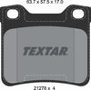Textar Brake Pads Full Set Of 4 Rear With Accessories 2127803 thumbnail