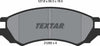 Textar Brake Pads Full Set Of 4 Front 2128002 thumbnail