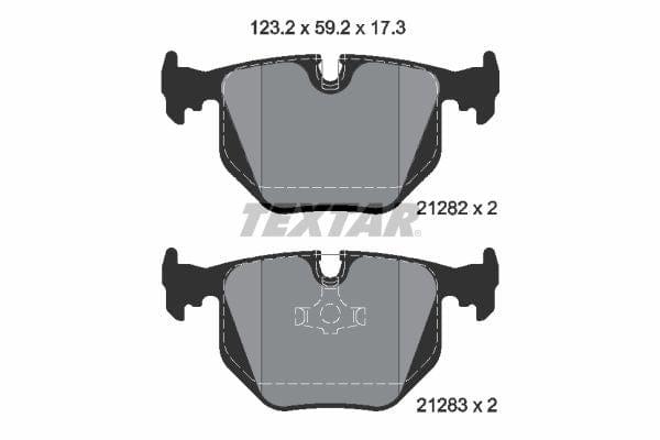 Textar Brake Pads Set Brake Pads Full Set Of 4 Rear 2128201 - image 4