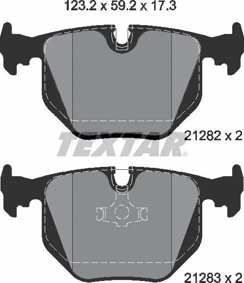 Textar Brake Pads Set Brake Pads Full Set Of 4 Rear 2128201 - image 5