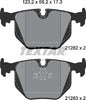 Textar Brake Pads Set Brake Pads Full Set Of 4 Rear 2128201 thumbnail
