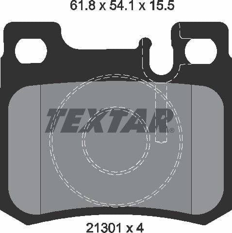 Textar Brake Pads Set Brake Pads Full Set Of 4 Rear 2130103 - image 5