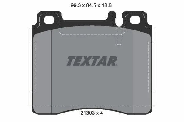 Textar Brake Pads Full Set Of 4 Front 2130304 - image 4