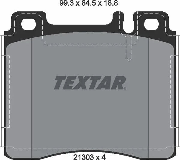Textar Brake Pads Full Set Of 4 Front 2130304 - image 5