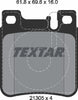 Textar Brake Pads Set Brake Pads Full Set Of 4 Rear 2130503 thumbnail