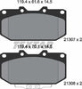 Textar Brake Pads Full Set Of 4 Front 2130701 thumbnail