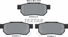 Textar Brake Pads Set Brake Pads Full Set Of 4 Rear 2131201 thumbnail