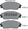 Textar Brake Pads Full Set Of 4 Front 2132201 thumbnail