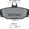 Textar Brake Pads Full Set Of 4 Rear With Brake Caliper Screws 2138501 thumbnail