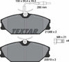 Textar Brake Pads Full Set Of 4 Front With Brake Caliper Screws 2138802 thumbnail