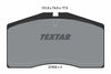 Textar Brake Pads Full Set Of 4 Front 2140201 thumbnail