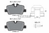 Textar Brake Pads Full Set Of 4 Rear With Brake Caliper Screws With Accessories 2142101 thumbnail