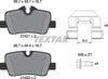 Textar Brake Pads Full Set Of 4 Rear With Brake Caliper Screws With Accessories 2142101 thumbnail
