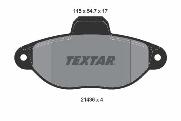 Textar Brake Pads Full Set Of 4 Front 2143602 - image 4
