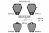 Textar Brake Pads Full Set Of 4 Front With Brake Caliper Screws With Counterweights 2145401 thumbnail