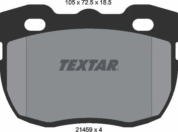 Textar Brake Pads Full Set Of 4 Front 2145901 - image 5