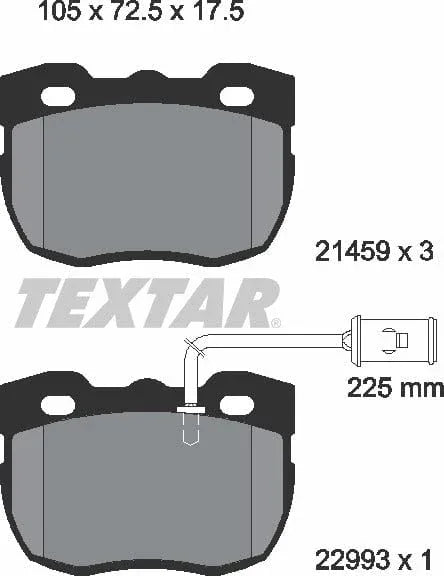 Textar Brake Pads Full Set Of 4 Front 2145905 - image 5