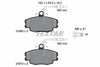 Textar Brake Pads Full Set Of 4 Front With Brake Caliper Screws 2146002 thumbnail