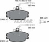 Textar Brake Pads Full Set Of 4 Front With Brake Caliper Screws 2146002 thumbnail