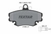Textar Brake Pads Full Set Of 4 Front With Brake Caliper Screws 2146306 thumbnail
