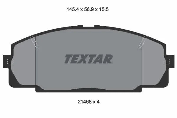 Textar Brake Pads Full Set Of 4 Front 2146801 - image 4
