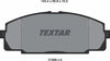 Textar Brake Pads Full Set Of 4 Front 2146801 thumbnail