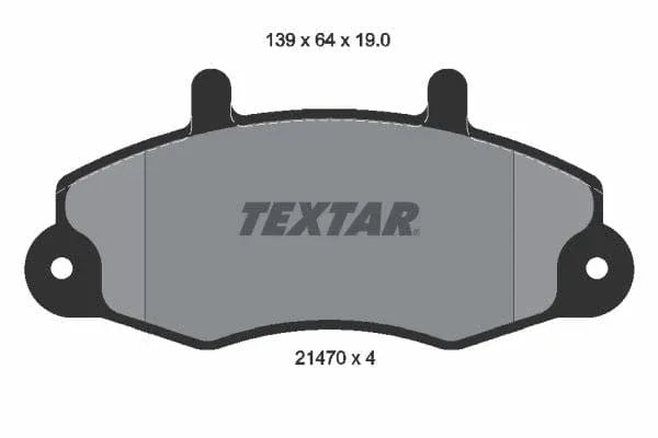 Textar Brake Pads Full Set Of 4 Front 2147001 - image 4