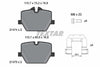 Textar Brake Pads Full Set Of 4 Rear With Brake Caliper Screws With Accessories 2147401 - OEM Quality Replacement thumbnail