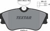 Textar Brake Pads Full Set Of 4 Front With Brake Caliper Screws 2147902 thumbnail