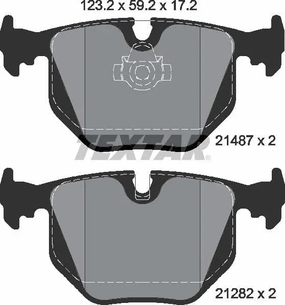 Textar Brake Pads Set Brake Pads Full Set Of 4 Rear 2148703 - image 5