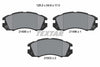 Textar Brake Pads Full Set Of 4 Front 2149501 thumbnail