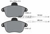 Textar Brake Pads Full Set Of 4 Front Rear 2150401 thumbnail