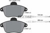 Textar Brake Pads Full Set Of 4 Front Rear 2150401 thumbnail